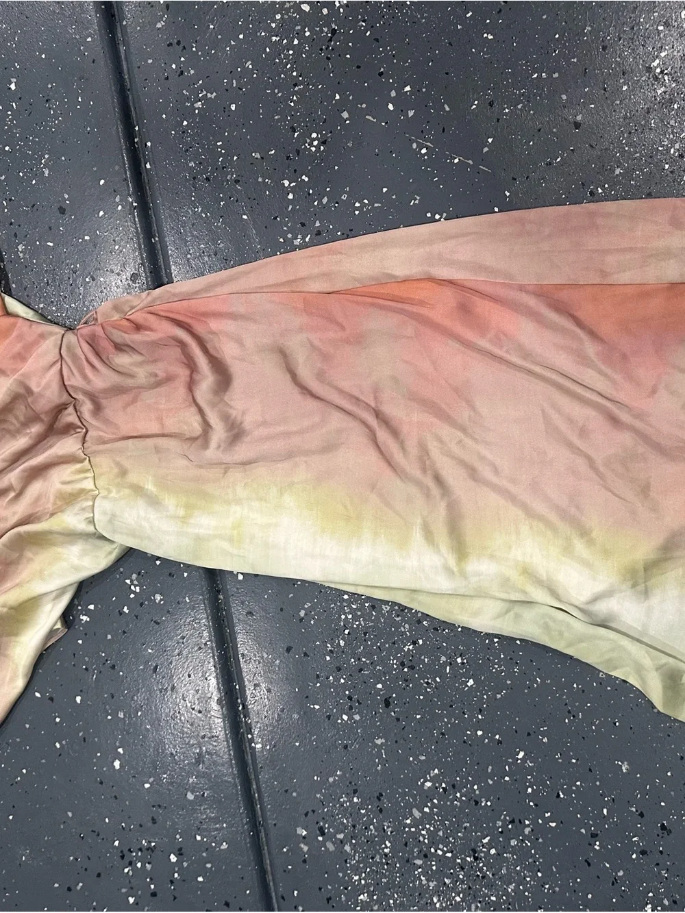 Zara Ombre Peach, Coral & Pale Green Maxi Dress - Picture 3 of 3